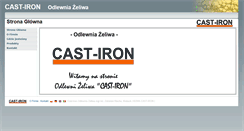 Desktop Screenshot of cast-iron.pl